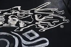 Printed graphic on the front of the clothes