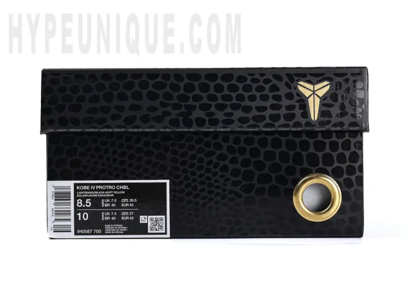the black kobe shoe box