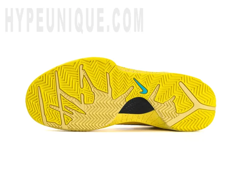 the yellow outsole