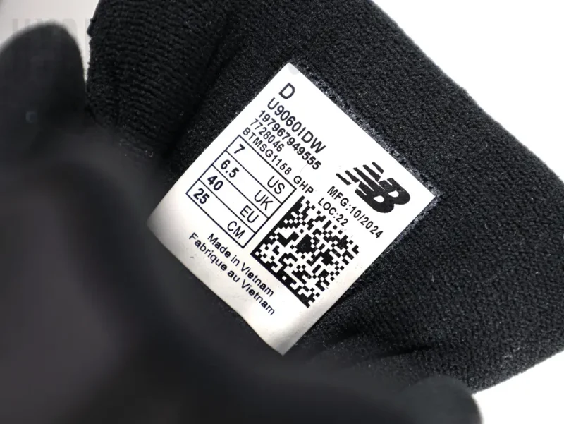 the size label