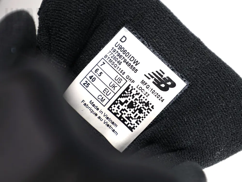 the size label