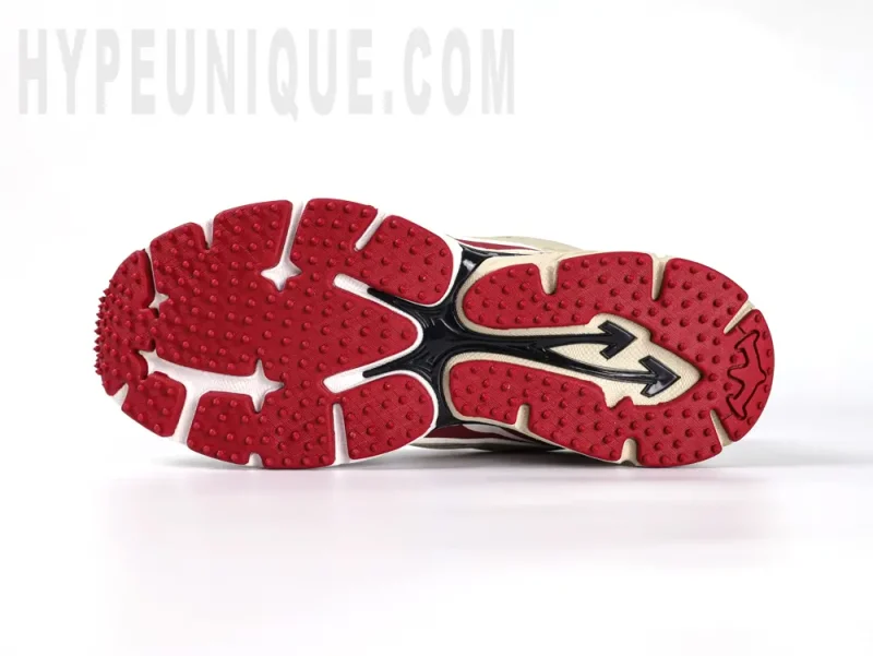 the red outsole