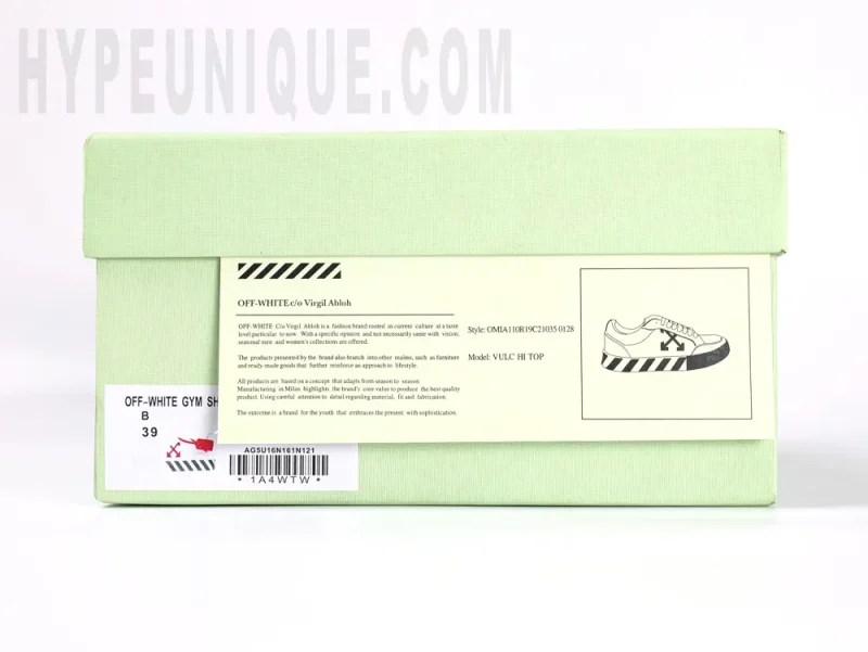 the green off white box