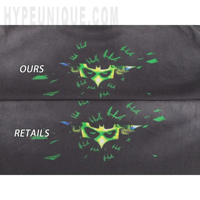 Printed graphic on the back of the garment