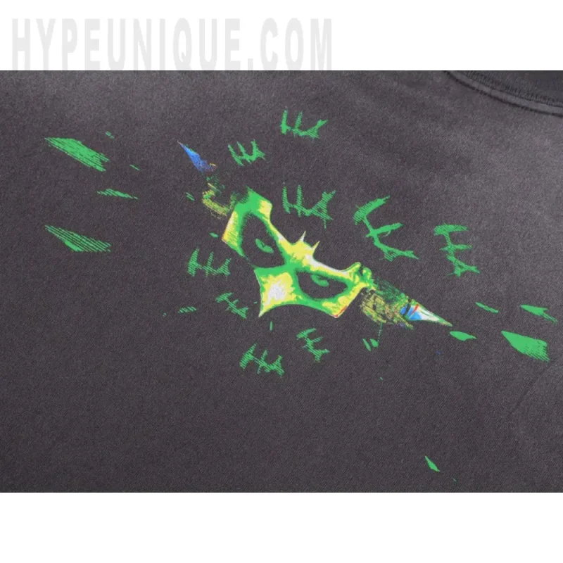 Printed graphic on the back of the garment