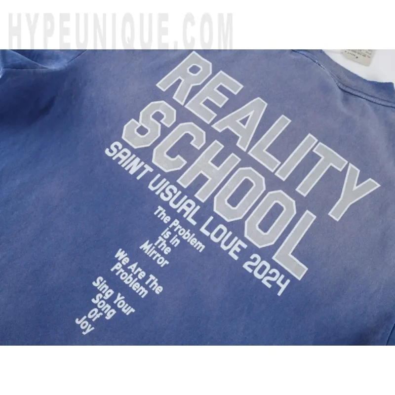 Printed graphic on the back of the garment