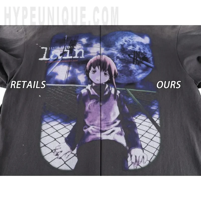 Printed graphic on the front of the clothes