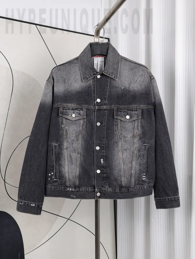 Acne Studio Ink-dot Washed Denim Jacket