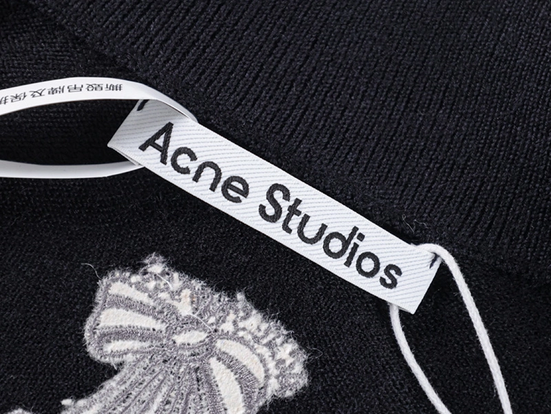 Acne Wool Jacket with Back Bow Logo