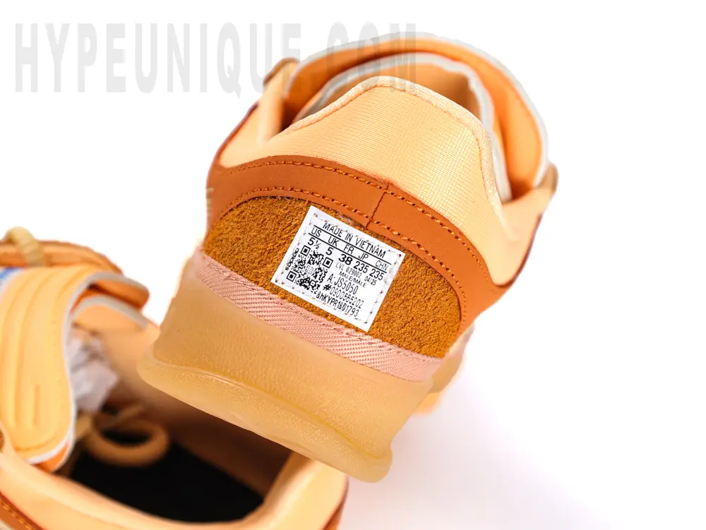Front view of the heel