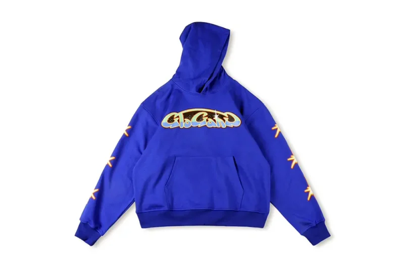 Glo Galaxy Hoodie blue font