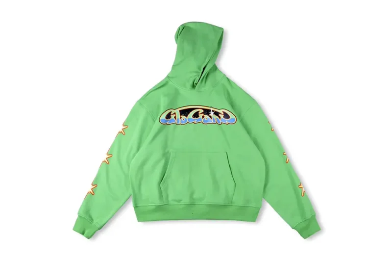 Glo Galaxy Hoodie green font