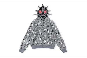 Glo Gang MAN ZIP ALLOVER ALMIGHTY ZIPUP HOODIE JACKET