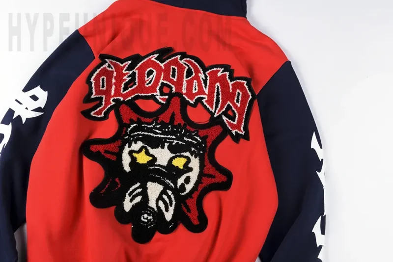 Almighty II Gang Full Zip Hoodie (Red/Navy) - Image 4