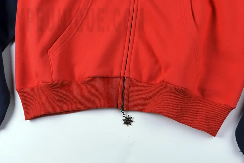 Clothes hem and zipper details