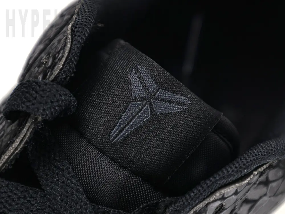 the kobe logo on the tongue