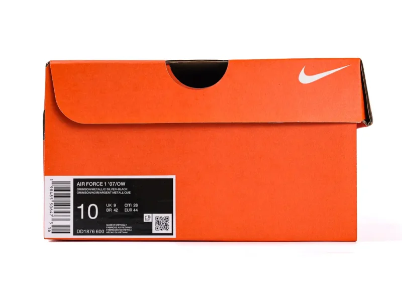 Orange shoe box
