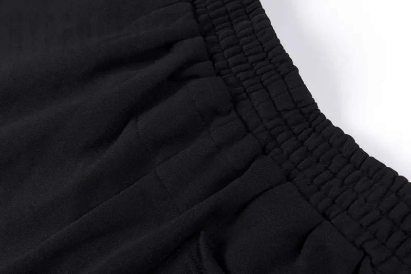 Sp5der Beluga Outline Sweatshort Black Waistband Display