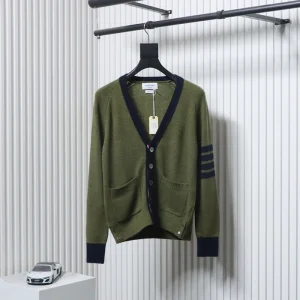 TB Colorblock Wool Cardigan