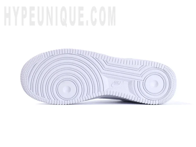 the white outsole
