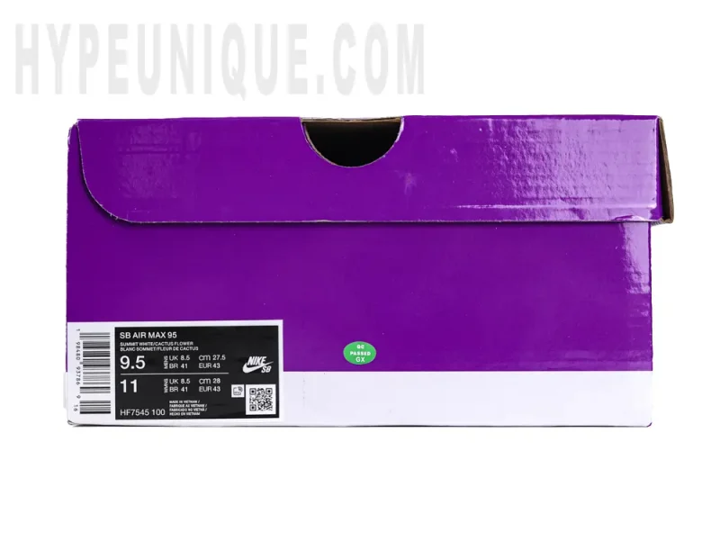 Purple original shoe box