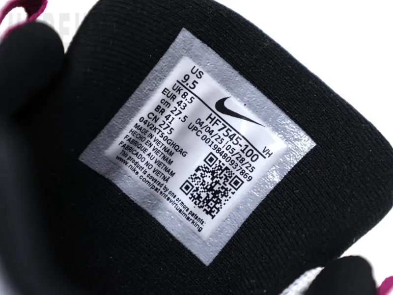 the size label