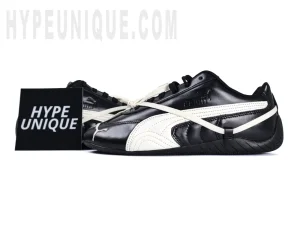 A photo of the Speedcat Premium Rosé Black and the HypeUnique logo.