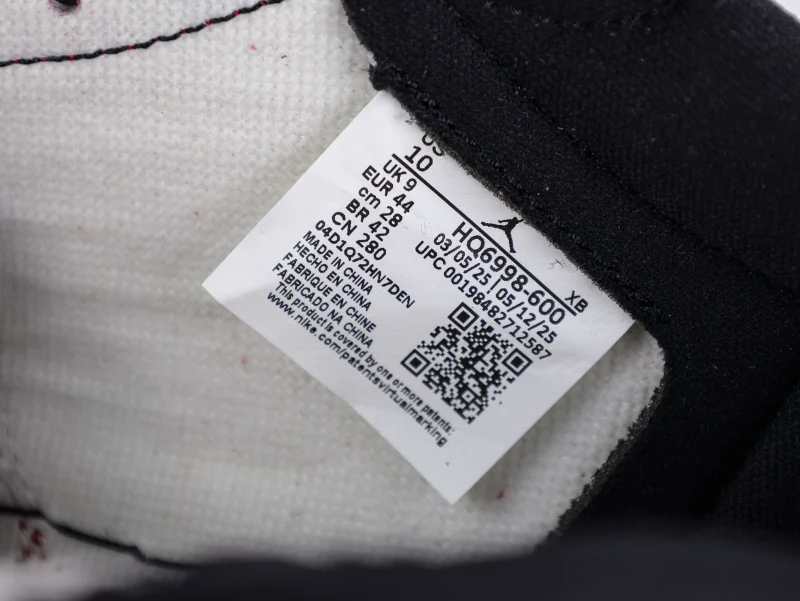 the size label