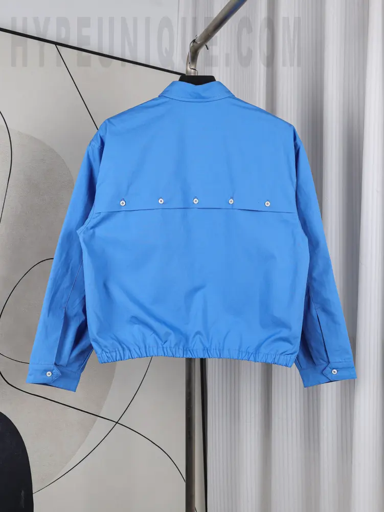 MiuM Poplin Blouson Jacket Back View