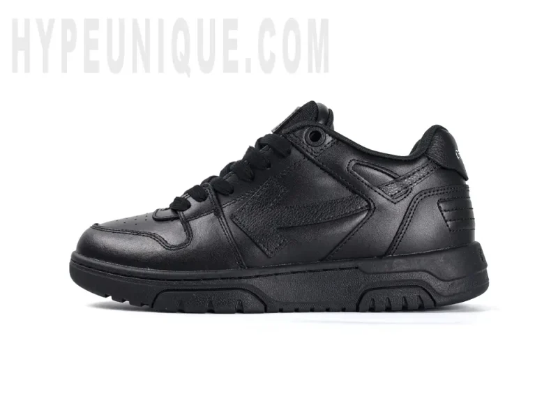 Off-White Out of Office Low 'Triple Black' left shoe lateral view