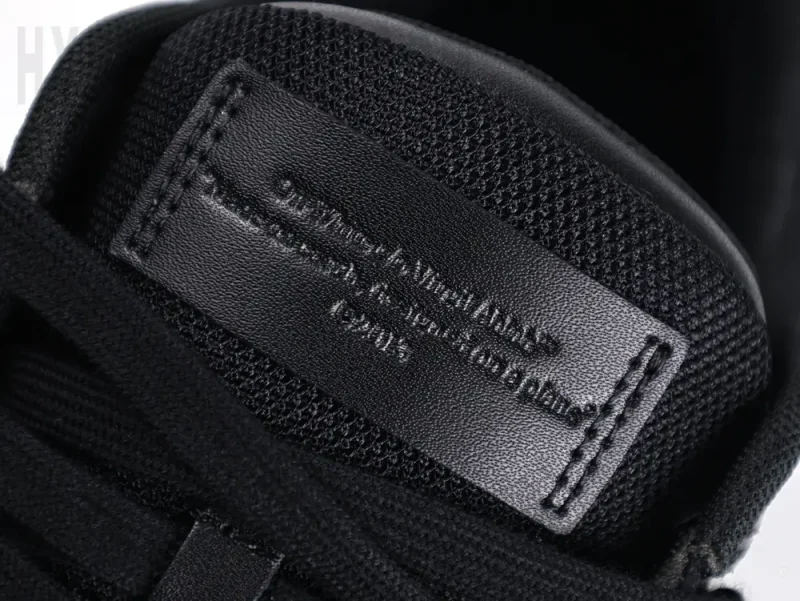 Off-White Out of Office Low 'Triple Black' black tongue logo