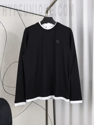 Prd Long-sleeved Cotton T-shirt front view