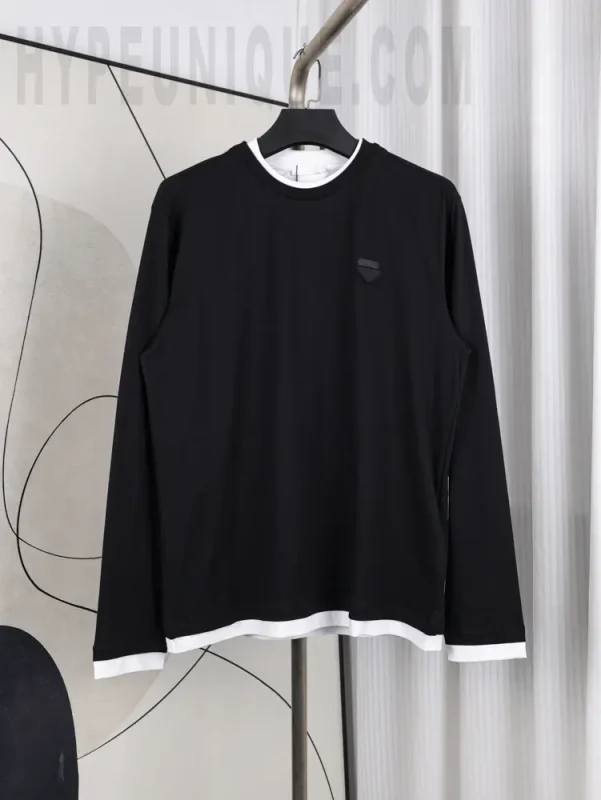 Prd  Long-sleeved Cotton T-shirt