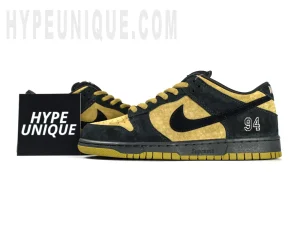 Sup Dunk Low OG QS "Camper Green" and Hypeunique logo photo