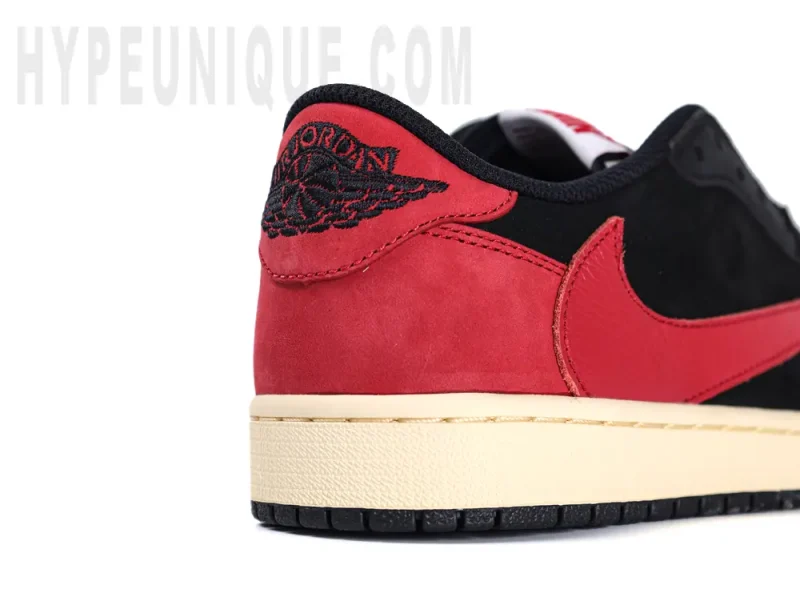 Red suede heel