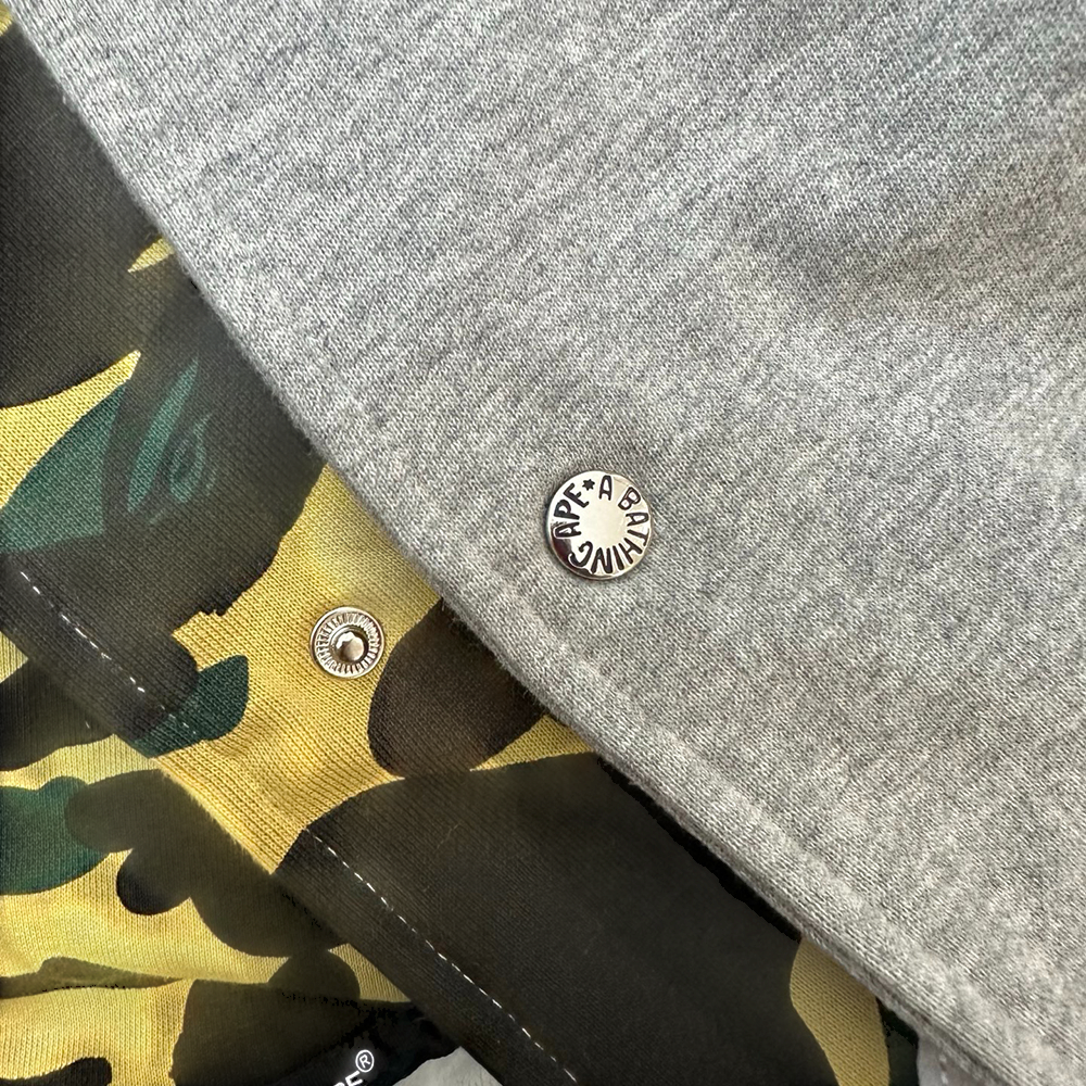 The YKK silver button display