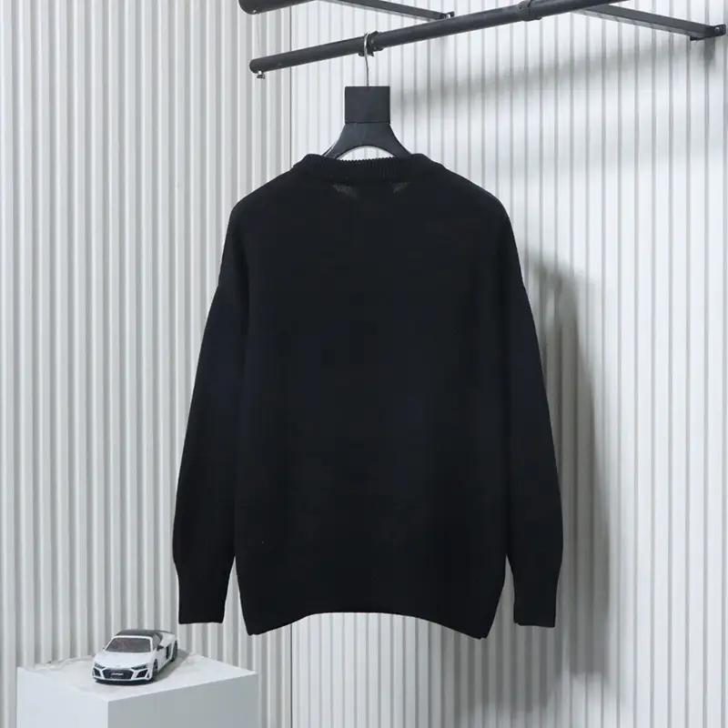 AMI Embroidered Heart Micro-Label Crew Neck Sweater