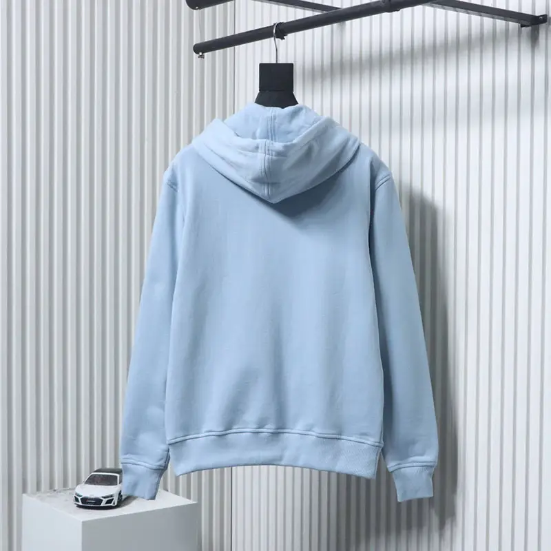 AMI Heart Embroidered Zipper Hooded Jacket