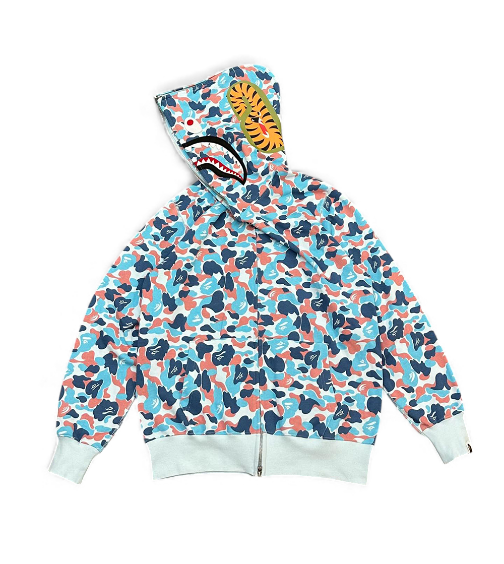 The blue hoodie is shown on the left.