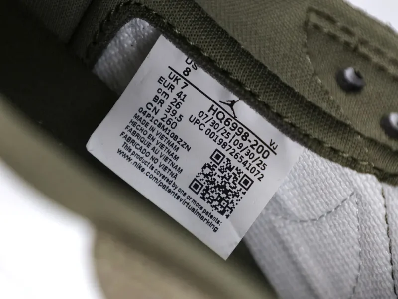 the size label
