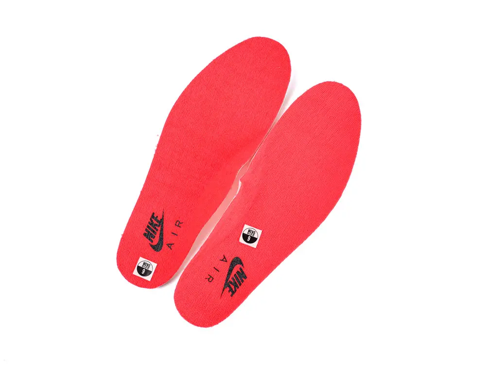 the red insole