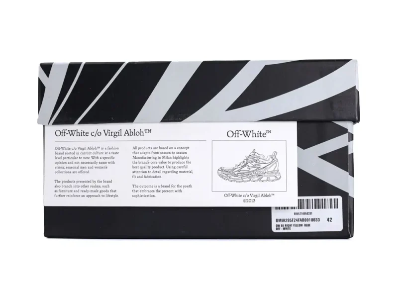 OFF-WHITE Be Right Back Formula 1 Yellow Blue - Image 13