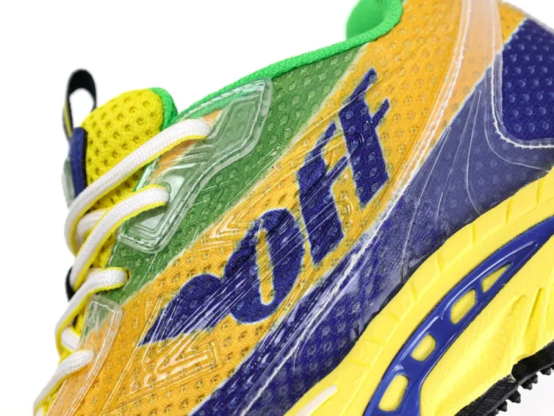 Off-White logo on the side of the shoe