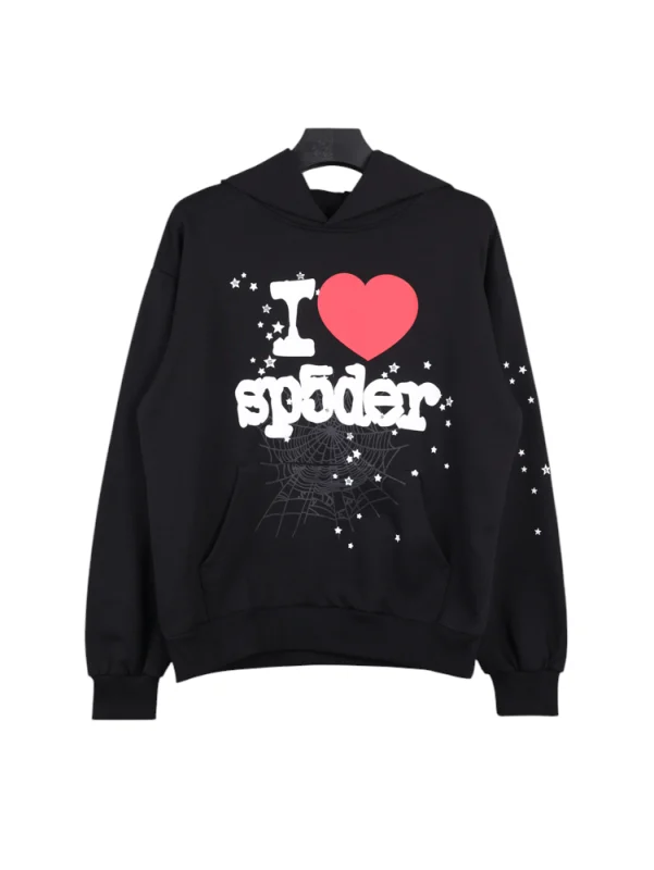 Sp5der I Love Hoodie Heart