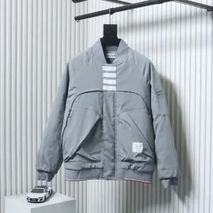 TB Four-Stripe Baseball Jacket