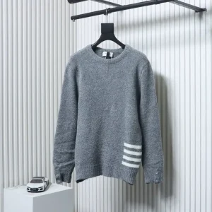 TB Four-Stripe Crew Neck Sweater