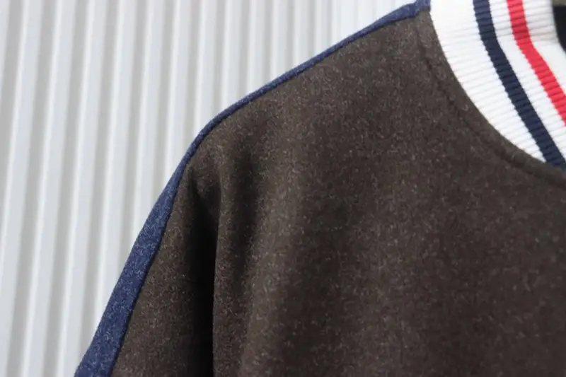 TB Two-Tone Baseball Jacket Sleeves