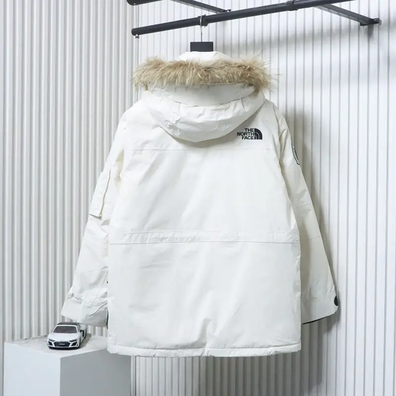 TNF Limited Polar Collaboration Workwear Fur Collar Hooded Down Jacket