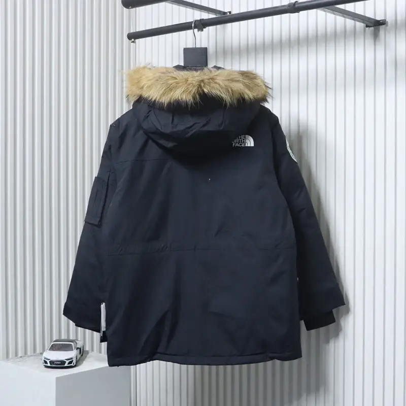 TNF Limited Polar Collaboration Workwear Fur Collar Hooded Down Jacket