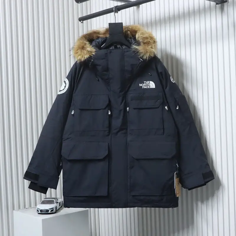 TNF Limited Polar Collaboration Workwear Fur Collar Hooded Down Jacket